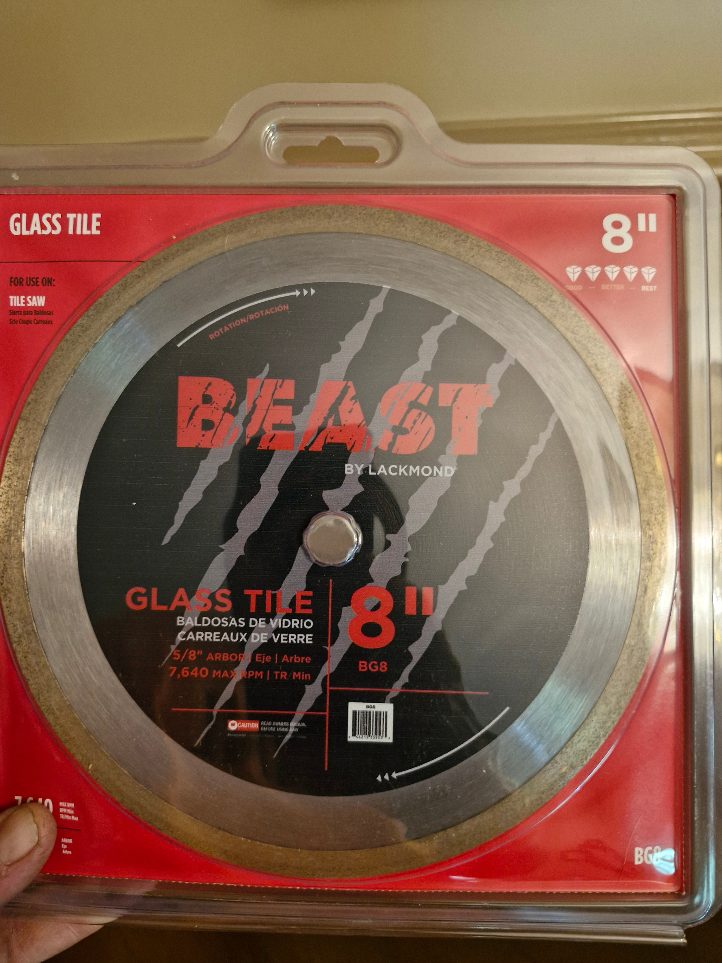 Lackmond Beast 7" Glass blade - BP8