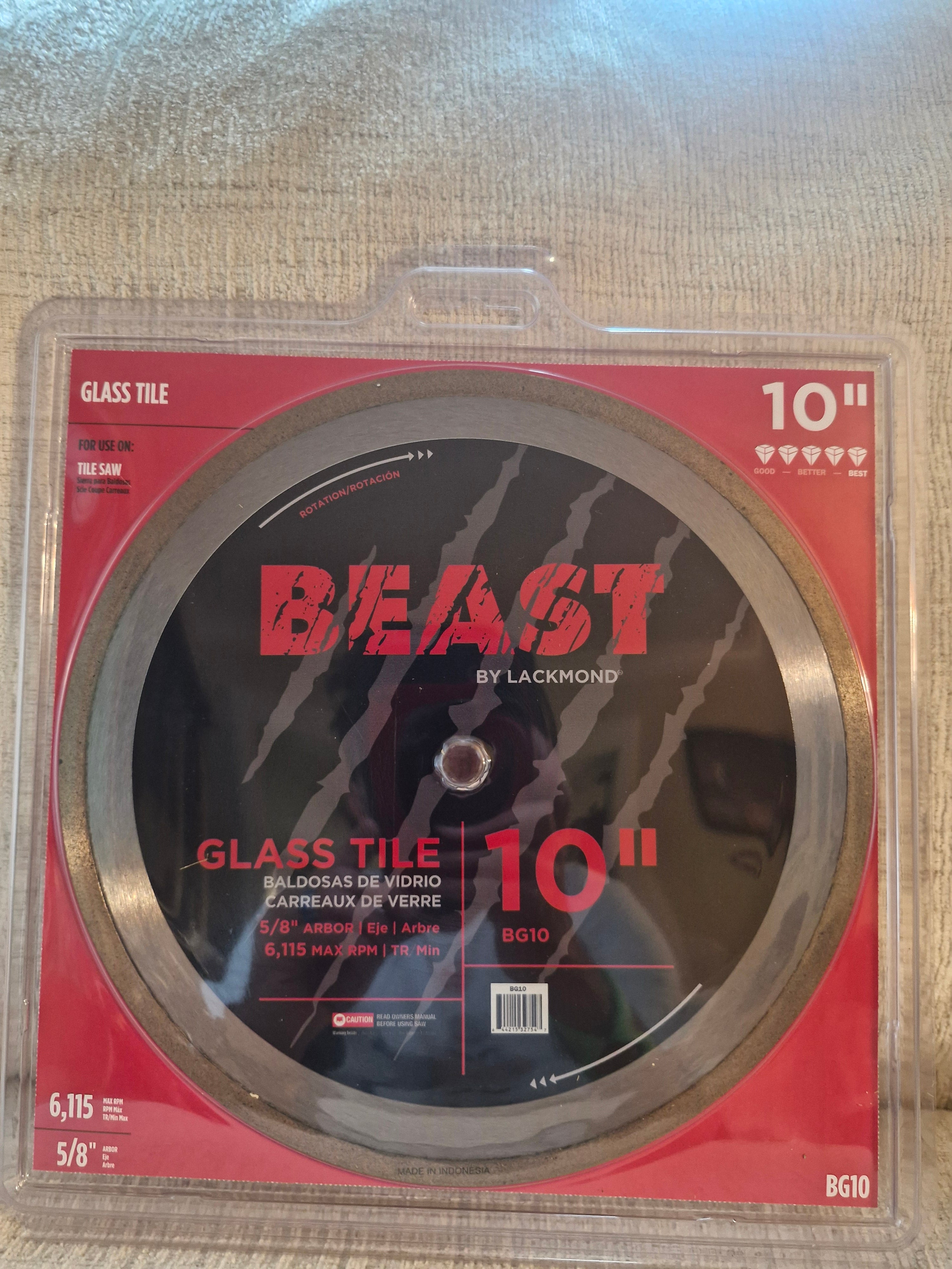 Lackmond Beast 10" Glass blade - BG10