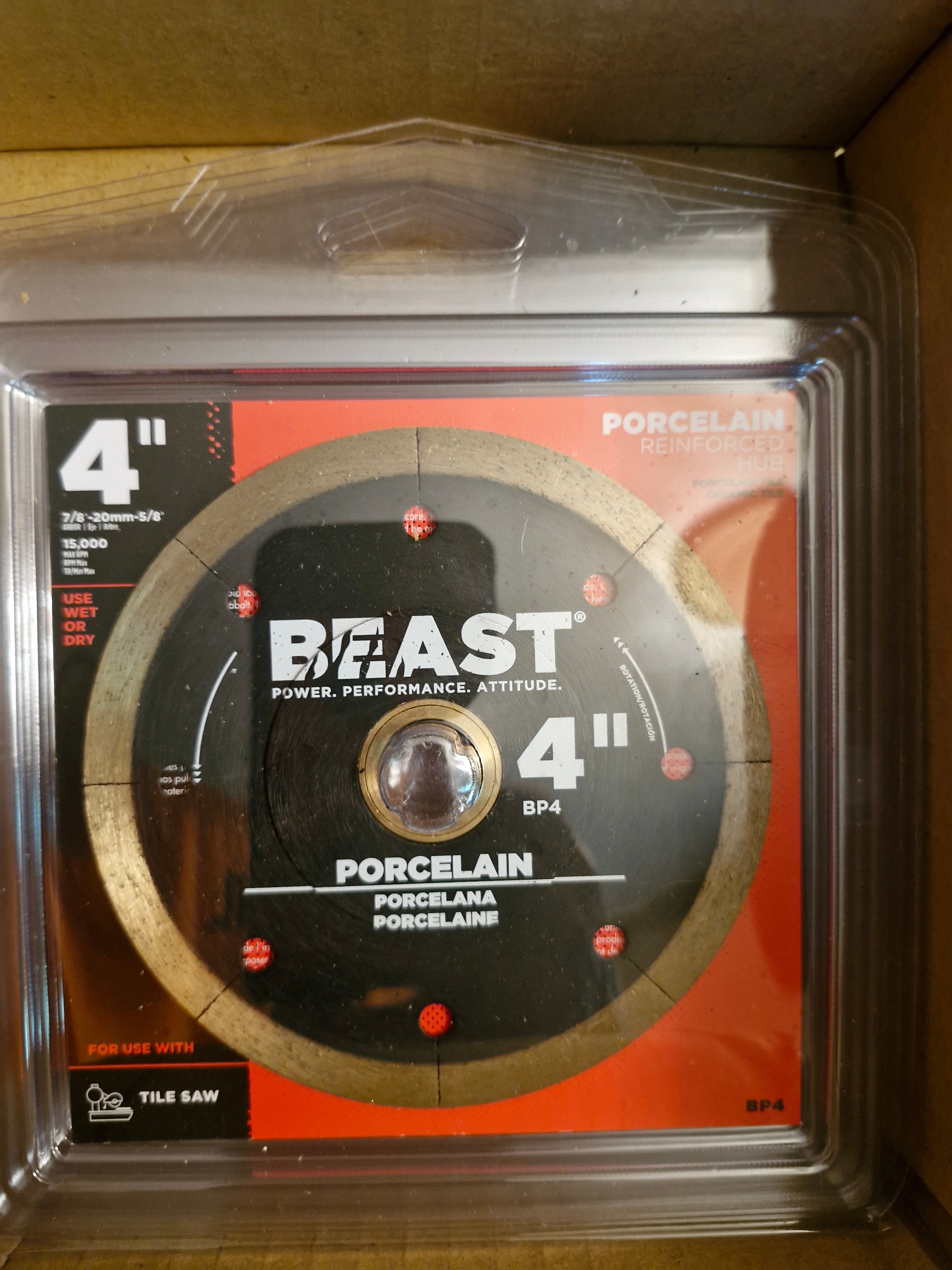 Lackmond Beast 4" porcelain reinforced hub- BP4