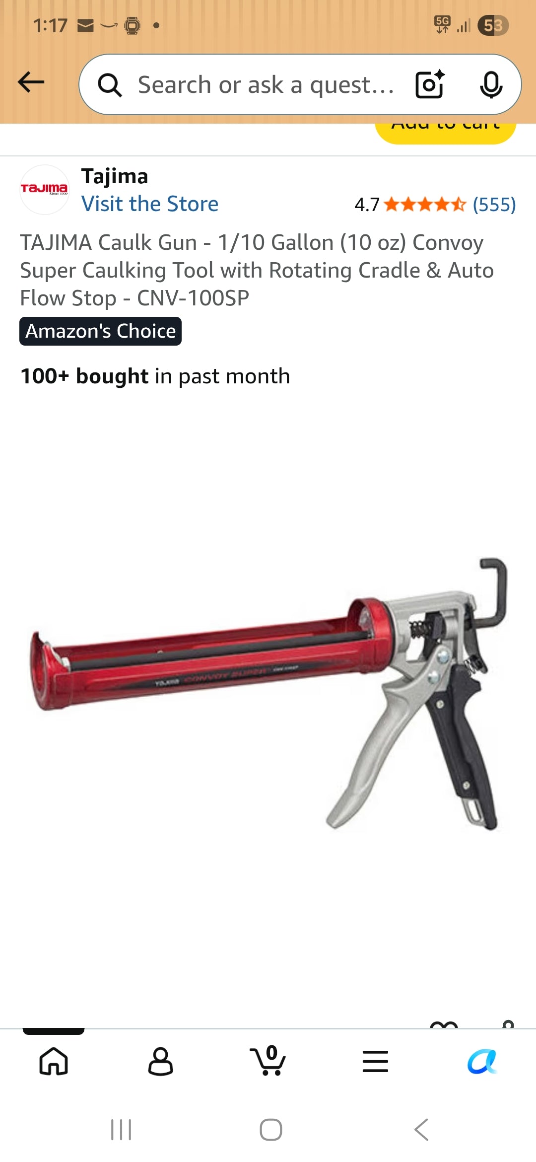 Tajima caulk gun