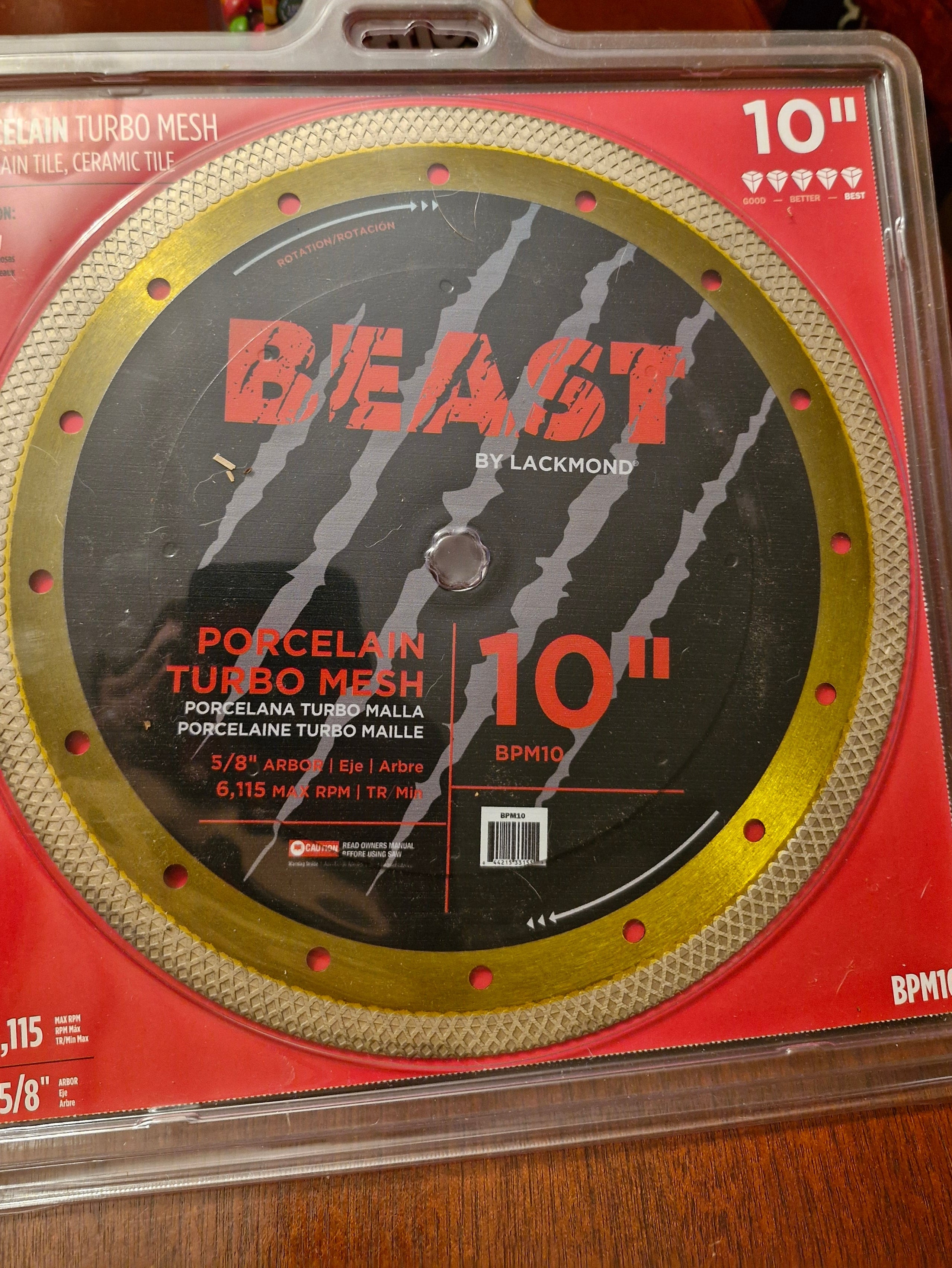 Lackmond Beast 10" turbo mesh blade- BPM10
