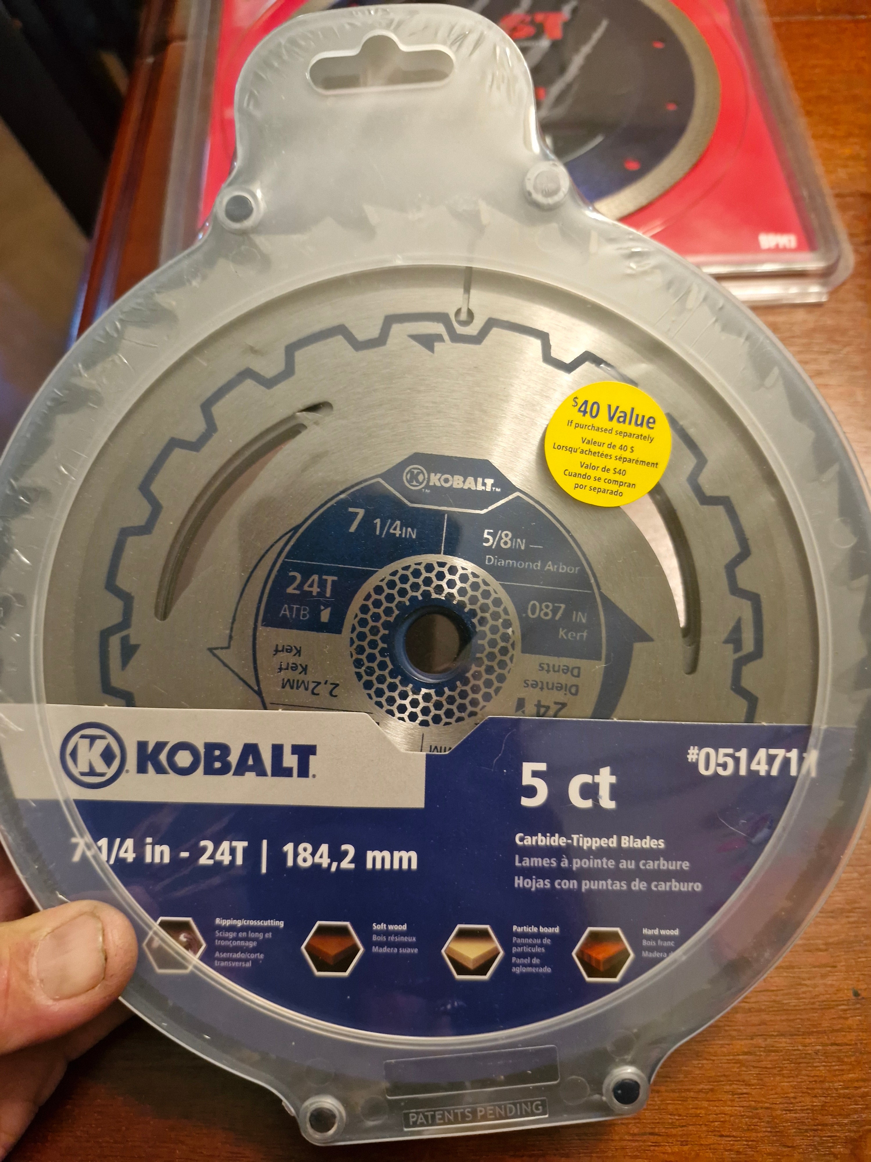 Skil saw 5 pack- 7 1/4" 24T